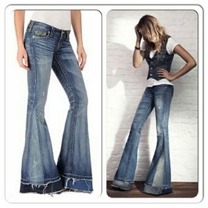True Religion VINTAGE LOVE AND HAIGHT FLARE BELL B